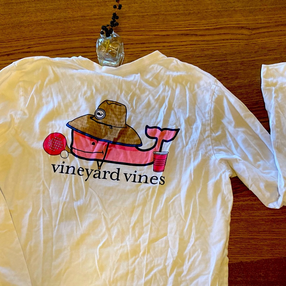Vineyard Vines Spring Break Whale Beer Long Sleeved Shirt